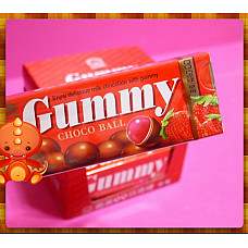 義美草莓QQ糖巧克球一盒10入裝