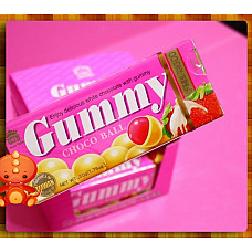 義美草莓煉乳QQ糖巧克球一盒10入裝