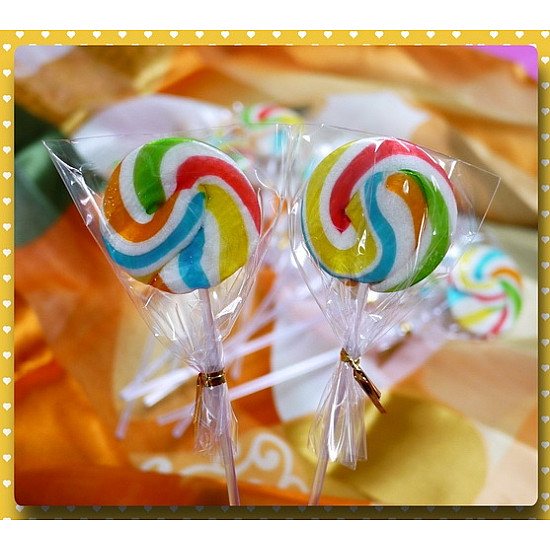 經典彩虹漩渦棒棒糖綜合水果口味台灣製(單隻報價)