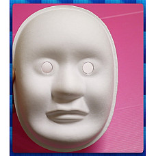 可全臉彩繪的全臉式面具(男生)-紙黏土材質