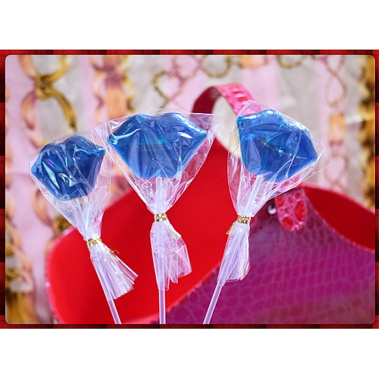 藍精靈嘴唇棒棒糖台灣製(單隻報價)-半透明款