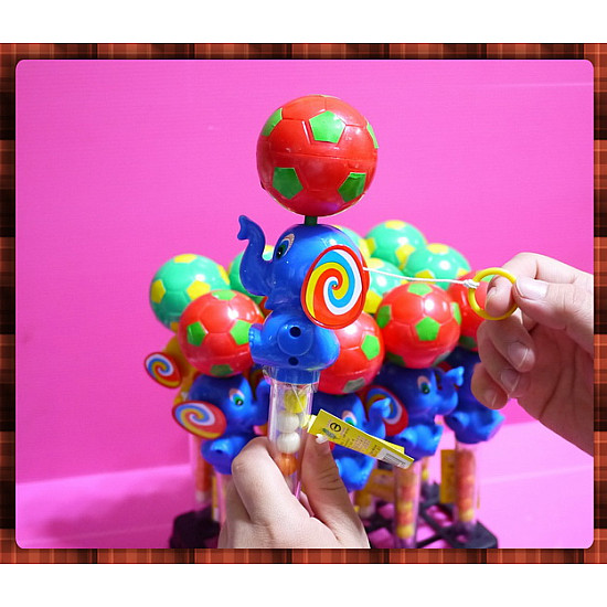 25公分長大象轉球球拉線玩具糖果組(單隻報價)
