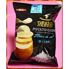 華元波的多洋芋片鹽之花風味超大拒絕分享包約150g