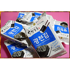 韓國原裝韓尚宮海苔4g共12包-直吃或包飯好吃到哭出來