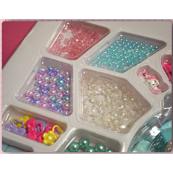 超大盒裝的串珠禮盒大全套組-內含珠寶造型收納盒