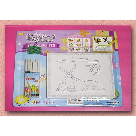 diy彩色筆圖畫組(內建多款圖畫樣式)