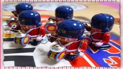鐵皮發條玩具敲鑼打鼓英國士兵