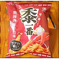 25元賣湖池屋黍一番勁辣唐辛子酥脆三角玉米酥(單包報價)