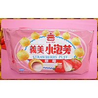 義美小泡芙草莓口味