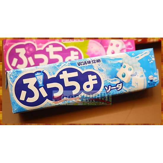 日本奈良縣原裝-味覺糖普超條糖-汽水味可吞口