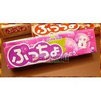 日本奈良縣原裝-味覺糖普超條糖-葡萄味可吞口