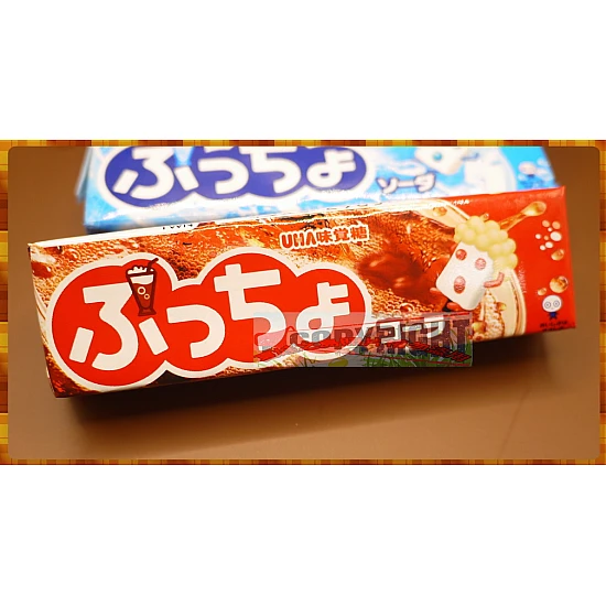 日本奈良縣原裝-味覺糖普超條糖-可樂味可吞口