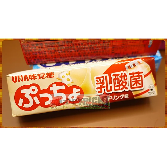 日本奈良縣原裝-味覺糖普超條糖-乳酸飲料味可吞口
