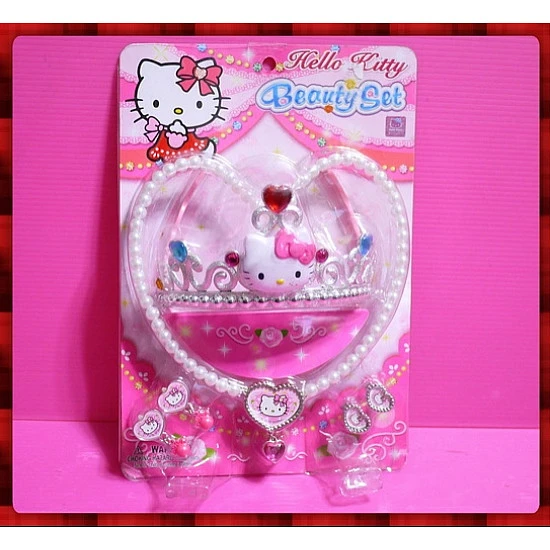 正宗日本國內販售版-Kitty貓公主皇冠項鍊玩具組