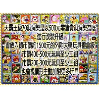 天霸王70洞洞樂(30元抽一洞)外附價值千元以上大獎-營業用 天霸王70洞洞樂(30元抽一洞)外附價值千元以上大獎-營業用
