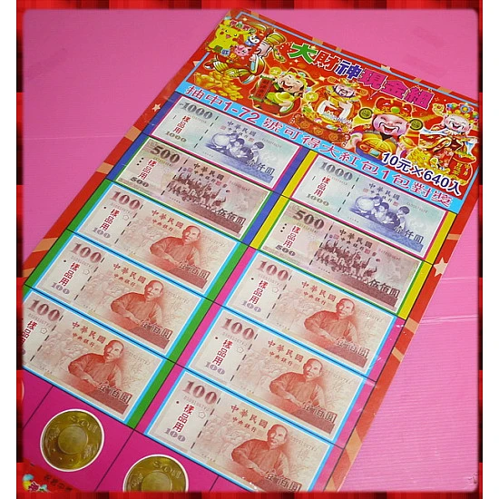 超強財神爺640當超大獎金紅包組(未含現金)-免費升級為獨立獎牌紙