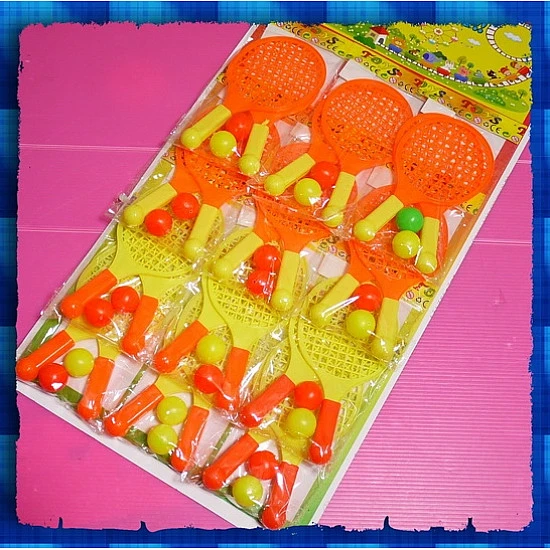 迷你球拍一對附球玩具(一打裝) 迷你球拍一對附球玩具(一打裝)
