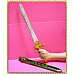 為您介紹-50公分長華麗除魔寶劍-亮面材質 50公分長華麗除魔寶劍-亮面材質
