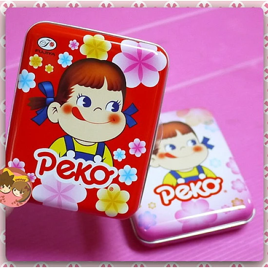 日本原裝經典不二家peko花漾牛奶糖罐(鐵罐子糖)單罐報價