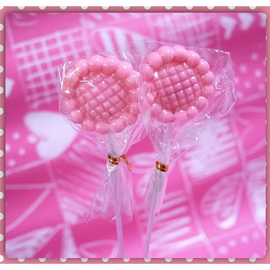 心花朵朵開的花朵棒棒糖粉紅款台灣製(單隻報價)