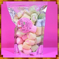 A級3公分彩色圓柱心中心棉花糖小包裝