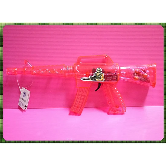 絕版玩具再現-電火石衝鋒機關槍(內含鋁箔米果巧克力)