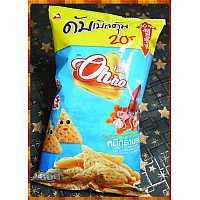 泰國原裝恐龍OHHO三角玉米片辣魷魚味 泰國原裝恐龍OHHO三角玉米片辣魷魚味