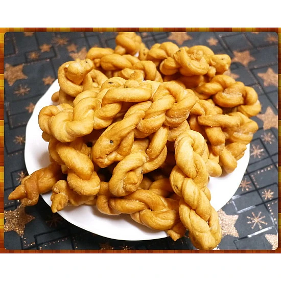 傳統手工小麻花捲1800g裝脆皮芝麻口味