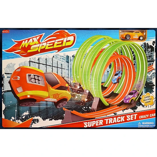 三倍速360度競速軌道特技飛車軌道組禮盒款