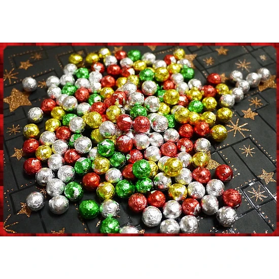 閃閃發光的金箔巧克力球600g豪華一粒一包裝 閃閃發光的金箔巧克力球600g豪華一粒一包裝
