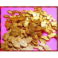 黃金鯉魚金箔巧克力一公斤裝(約140隻) 黃金鯉魚金箔巧克力一公斤裝(約140隻)