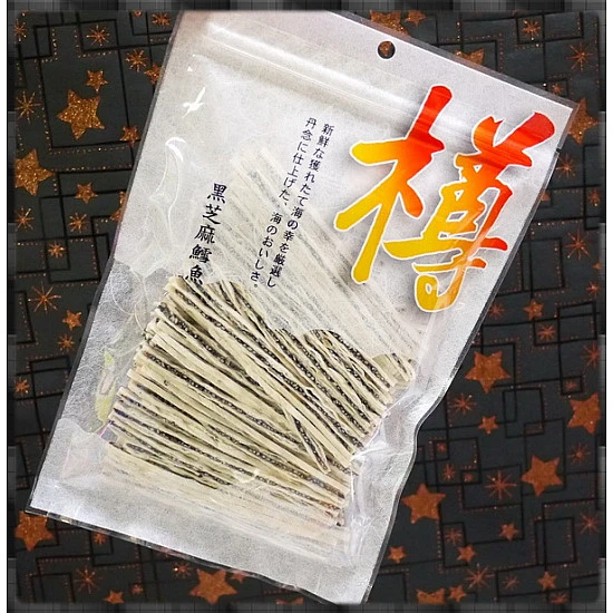 日本廣島原裝進口黑芝麻鱈魚條絲