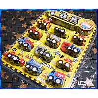 堪稱收藏級的4公分長各式工程車12台精美包裝款