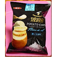華元波的多洋芋片鹽之花風味超大拒絕分享包約150g 華元波的多洋芋片鹽之花風味超大拒絕分享包約150g