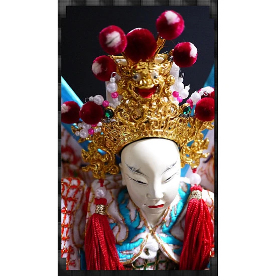 神明級45公分高純手工布袋戲偶-五虎將馬超