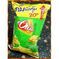 泰國原裝恐龍OHHO三角玉米片大蒜奶油味 泰國原裝恐龍OHHO三角玉米片大蒜奶油味