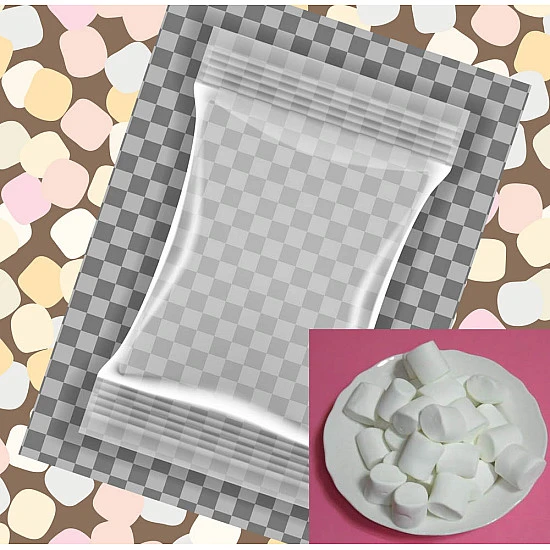 60小包裝3公分雪白圓柱棉花糖(3+1顆一包裝)
