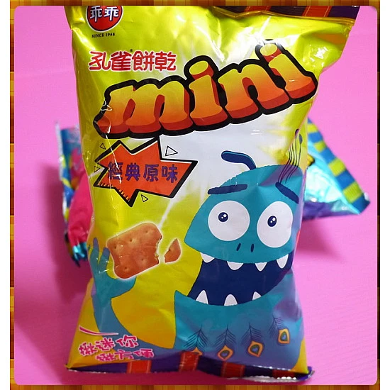 超mini的孔雀餅乾-正乖乖公司貨原味(單包報價)