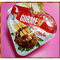 GURMEX愛心盒造型的烤餅乾加巧克力奶油拌醬約40g一組 GURMEX愛心盒造型的烤餅乾加巧克力奶油拌醬約40g一組