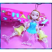 美人魚造型發光鑰匙圈2隻裝 美人魚造型發光鑰匙圈2隻裝