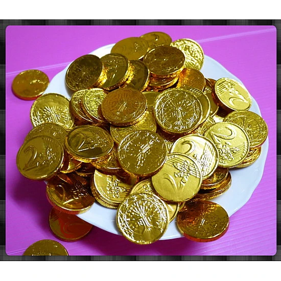 3.5公分吉祥金幣巧克力(約200顆裝) 3.5公分吉祥金幣巧克力(約200顆裝)