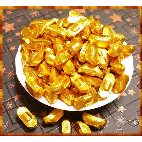 黃金元寶巧克力(600g裝)台灣製 黃金元寶巧克力(600g裝)台灣製